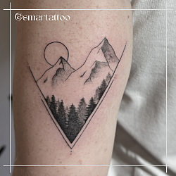 Smartattoo , tatuaggi , tatuaggio , tatuaggi bologna , tatuaggio bologna , fineline , handpoke  , sottili  , crazy , sfumato ,  montagna , mountain , amore , passione , natura